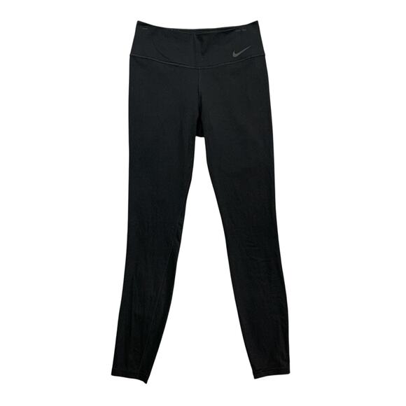 Nike Leggings Womens M Medium Black Legendary Dri Fit Sweat Wick Training Active - Picture 1 of 14